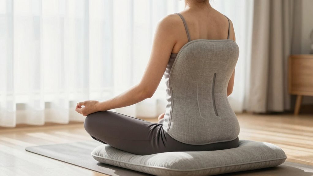 ergonomic support enhances meditation