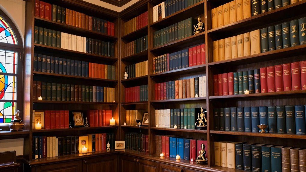 functional spiritual bookshelf design