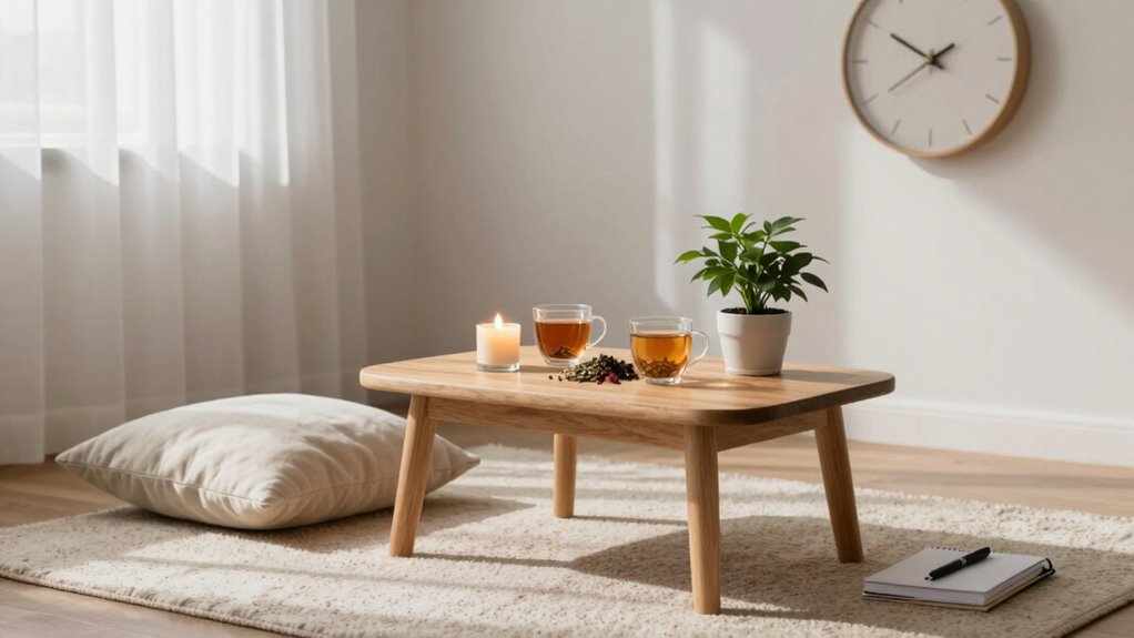 mindful morning meditation setup