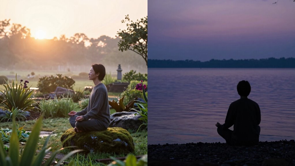 morning for clarity evening for relaxation