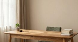 serene mindful workspace environment