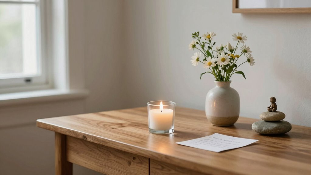 simple balanced home altar