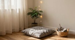 small cozy meditation nook