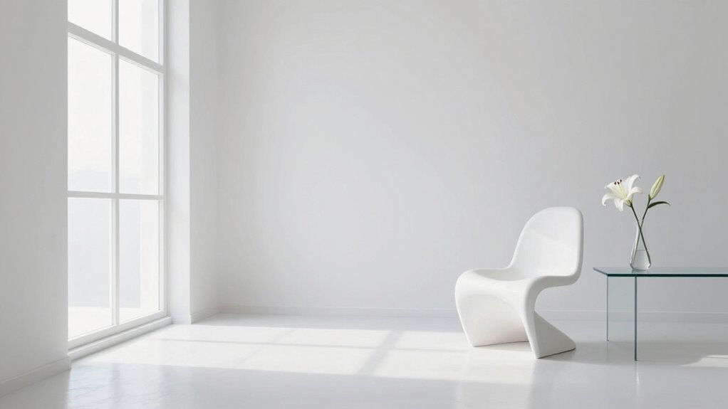 white room symbolizes clarity and renewal