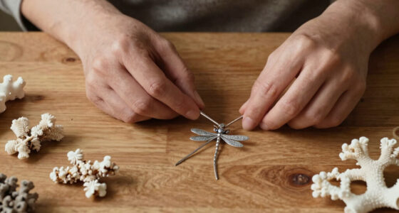 His Jewelry Ranges From The Look Of Coral To Dragonflies