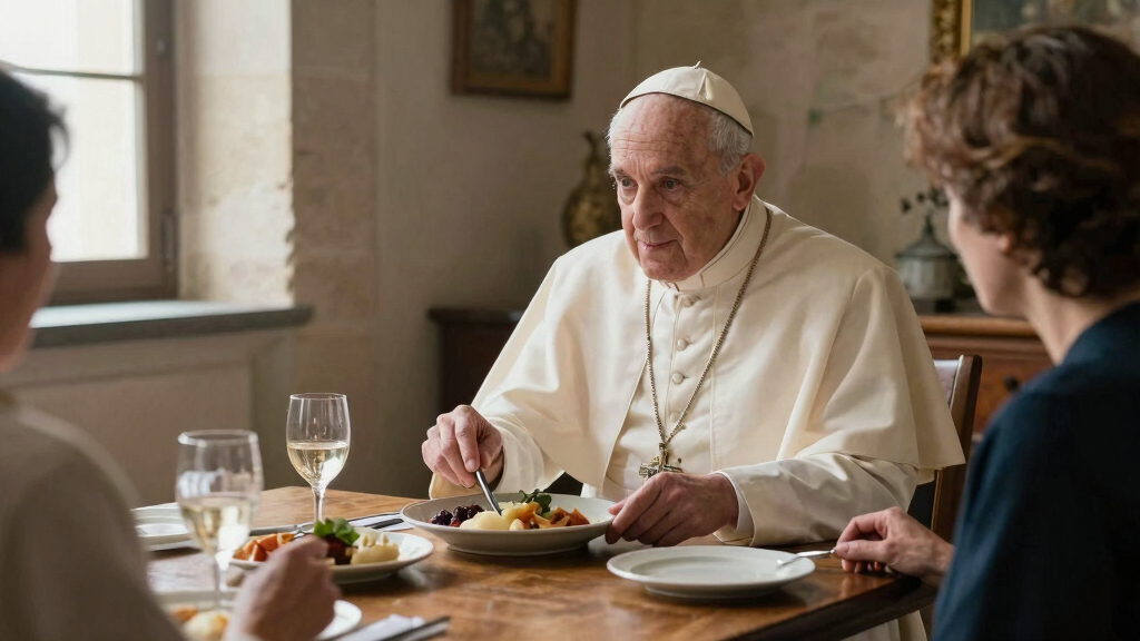 Pope Leo at Borgo Laudato si' lunch: 'I came with a 'hunger' for genuine charity'