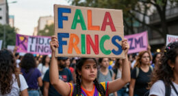 Santiago Marches Against 'E' Project In Feminist Protest
